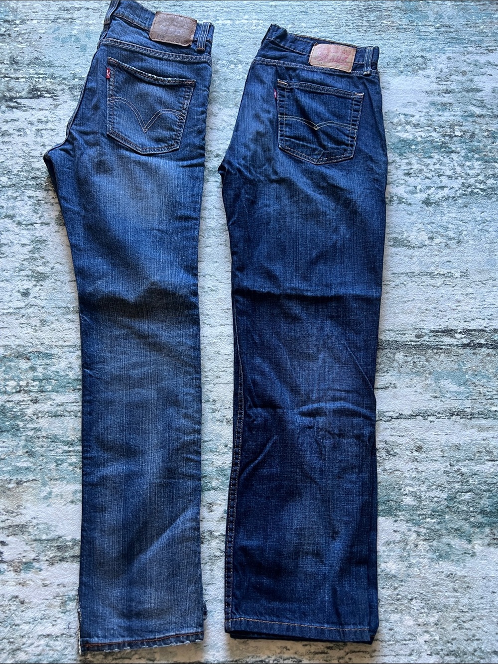 Levi 514 Men's Dark Blue Straight-Leg Jeans AND Levi 510 Super Skinny Bundle